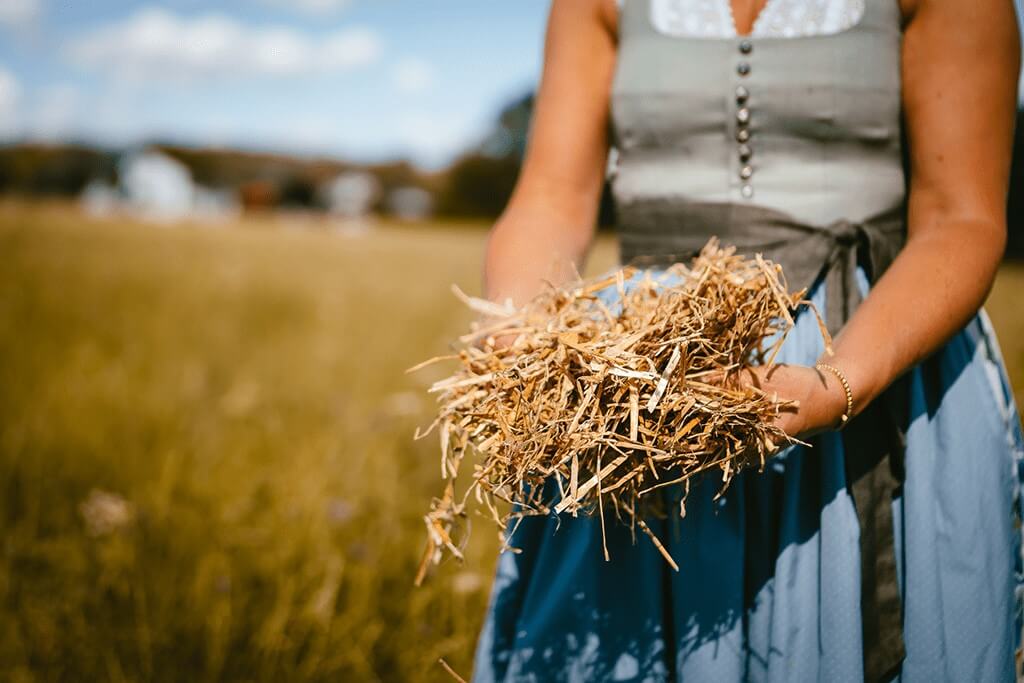 Stroh_Hände Stroh in Händen